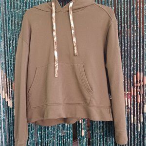 Hoodie Sweatshirt - OLIVE GREEN/Brown Tint